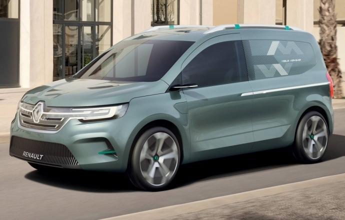 เผยรถตู้ต้นแบบ Renault Kangoo ZE Concept ไฟฟ้า