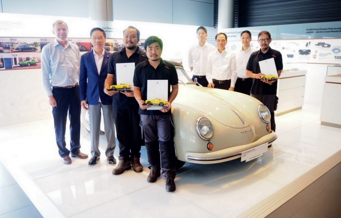 เอเอเอสฯ ยกระดับช่างไทยสู่เวทีระดับโลก ส่งทีมวิศวกรฝ่าด่านทดสอบสุดท้าทาย คว้าคะแนน  ระดับเหรียญทองการทดสอบ Porsche Classic Technician