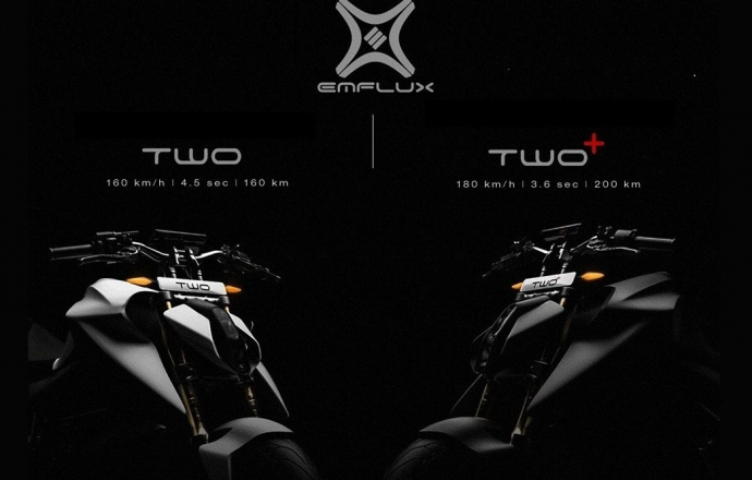 Emflux Motors เผยทีเซอร์ใหม่สองล้อไฟฟ้า TWO และ TWO+