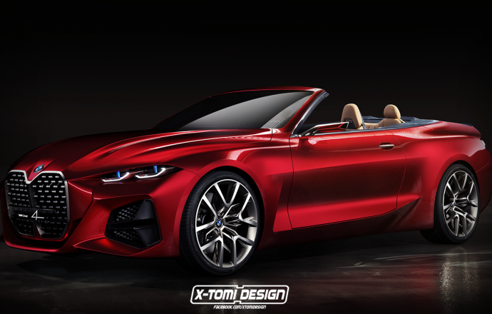 รถสปอร์ตคูเป้ BMW 4 Convertible Concept จากจินตนาการ