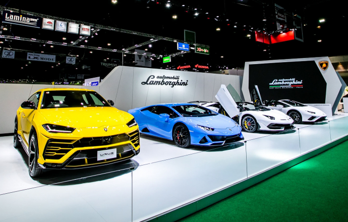 Lamborghini อวดโฉมยนตรกรรมระดับโลกในงาน Motor Show 2020