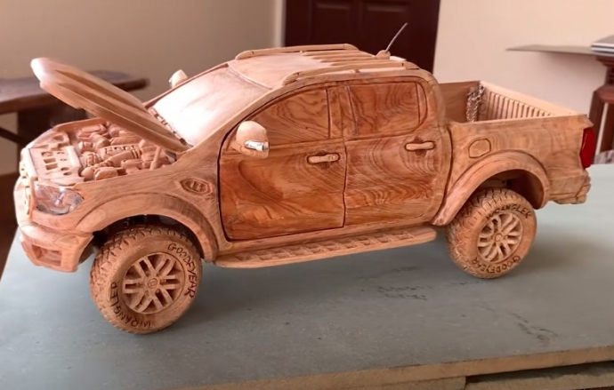 รถกระบะ Ford Ranger Raptor ที่สร้างจากไม้ทั้งคัน!!