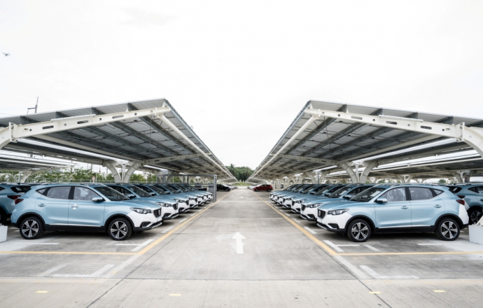 เอ็มจี ผนึก WHAUP เปิด “Solar Carpark” ขนาดใหญ่ที่สุดในประเทศไทย  ณ โรงงานผลิตรถยนต์ เอ็มจี