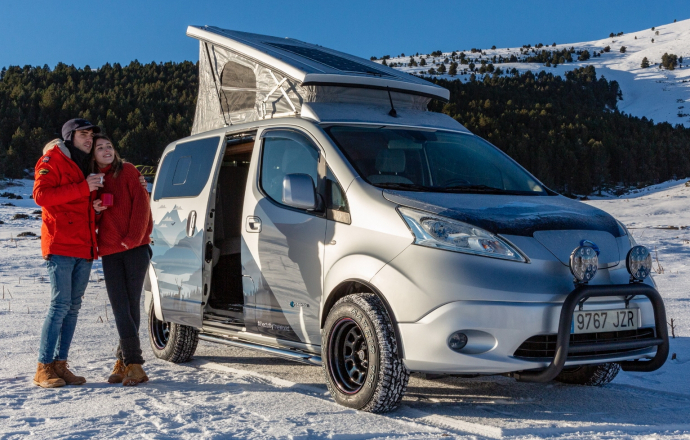 นิสสันเผยรถไฟฟ้าใหม่ Nissan e-NV200 Winter Camper Concept สายแคมป์ปิ้ง