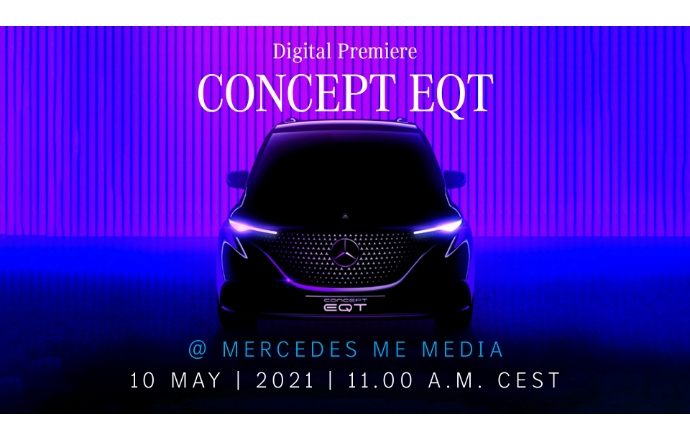 เมอร์เซเดส-เบนซ์ แย้มภาพรถแวนไฟฟ้า Mercedes-Benz EQT Concept ก่อนเปิดตัวเต็ม 10 พฤษภาคมนี้