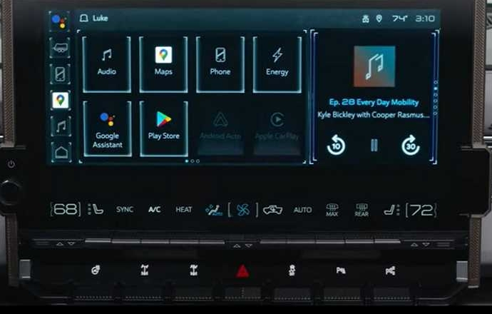 วีดีโอโชว์ฟีเจอร์จอกลางระบบ Android ใหม่ ในรถไฟฟ้า GMC HUMMER EV