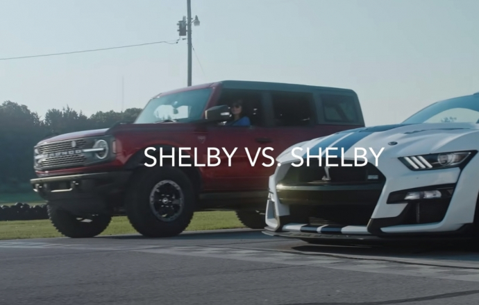 Ford Bronco ปะทะ Ford Mustang Shelby GT500 ในสนาม จะสู้ไหวหรอ