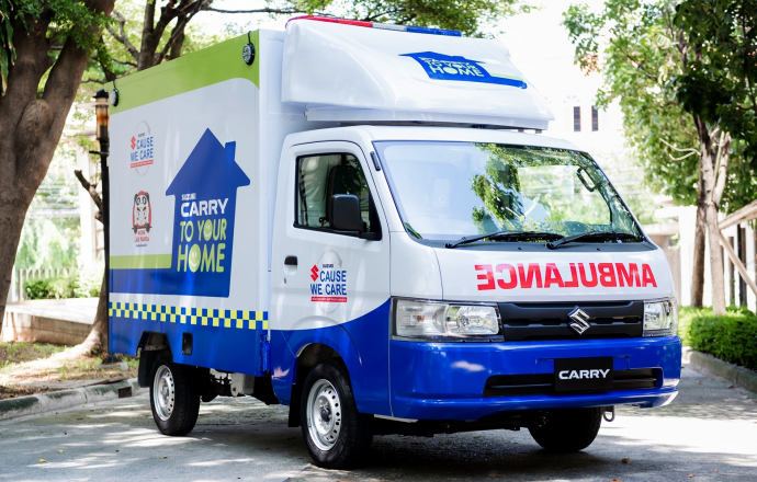 SUZUKI CARRY TO YOUR HOME โครงการเพื่อสังคมไทย กับรถเคลื่อนย้ายผู้ป่วยโควิดกลับบ้าน