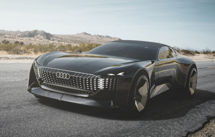 ชมภาพเต็ม Audi Skysphere Concept รถต้นแบบค่าย 4 ห่วงพลังงานไฟฟ้า แนวทางออกแบบรถยนต์ใหม่