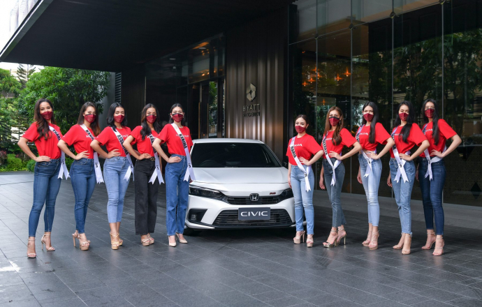 ฮอนด้าชวนผู้เข้ารอบ 30 คน Miss Universe Thailand 2021 ถ่ายทอดตัวตนและ Passion ไปกับ Honda Civic ใหม่