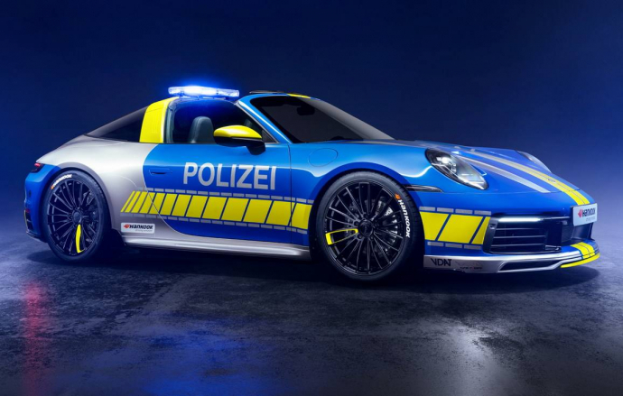 Porsche 911 Targa แปลงโฉมใหม่ ในร่างรถตำรวจ โดย TechArt