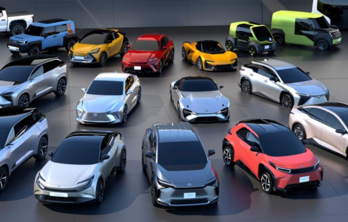 ชมภาพรถไฟฟ้าตัวอย่างหลากหลายรุ่นจาก Toyota ที่เตรียมลงตลาดภายในปี 2030