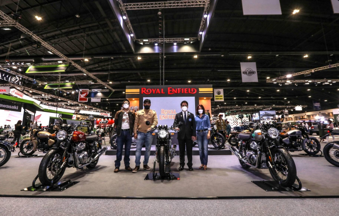 Royal Enfield เปิดตัวรถจักรยานยนต์รุ่นยอดนิยม Interceptor 650, Continental GT 650 และ Himalayan สีใหม่ ที่งาน Motor Show 2022