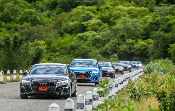 อาวดี้ ประเทศไทย จัดกิจกรรม “Audi Blissful Trip”  ยกขบวน 3 รุ่นฮอต Audi TT, Audi A5 และ Audi Q3  ชวนสื่อมวลชนพิสูจน์ความสำเร็จ บนเส้นทางกรุงเทพฯ-จ.สุพรรณบุรี