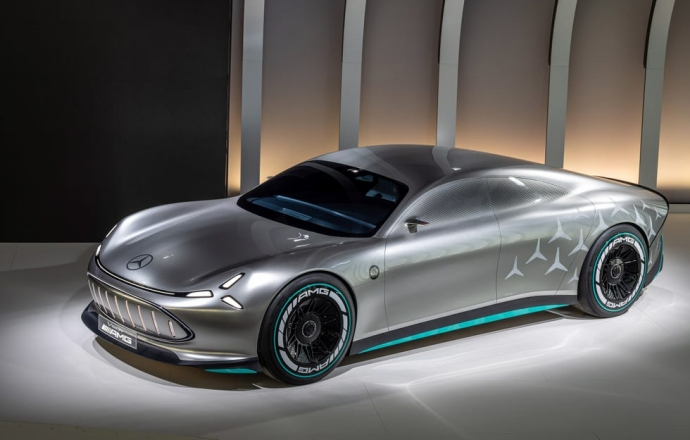เอาแบบเน้…เมอร์เซเดสปล่อยภาพรถต้นแบบ Mercedes Vision AMG สปอร์ตซิ่งพลังงานไฟฟ้า