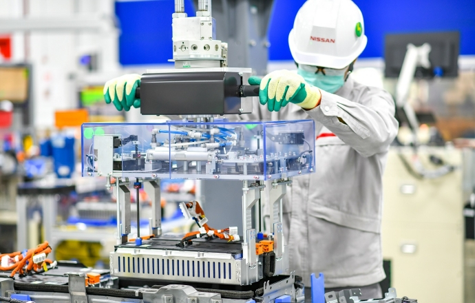 Nissan เริ่มการประกอบแบตเตอรี่สำหรับเครื่องยนต์ e-POWER แล้วที่โรงงานในประเทศไทย