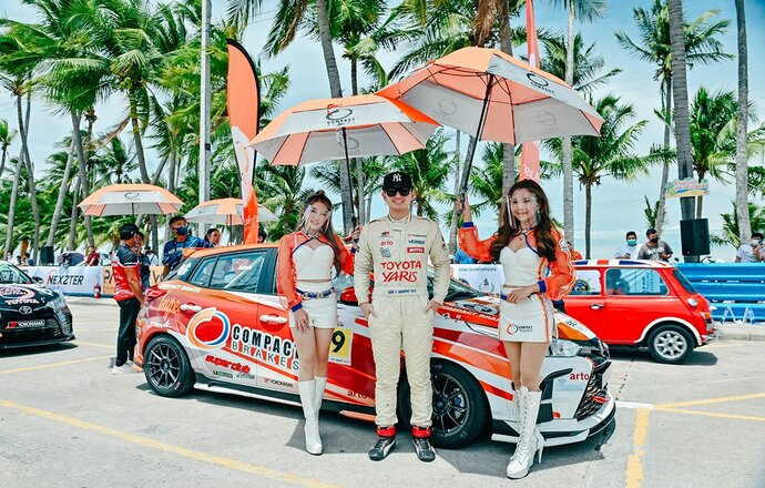 คอมแพ็ค เบรก ส่ง “เจมส์ - ภูริพรรธน์” ดาราหน้าใสขวัญใจสาวๆ ลงประชันความเร็วในรายการ Toyota Gazoo Racing Motorsport 2022