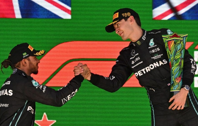 Mercedes ยึดหัวแถว Russell แชมป์ Hamilton รอง ศึกรถแข่ง F1 2022 สนามรองสุดท้ายที่บราซิล
