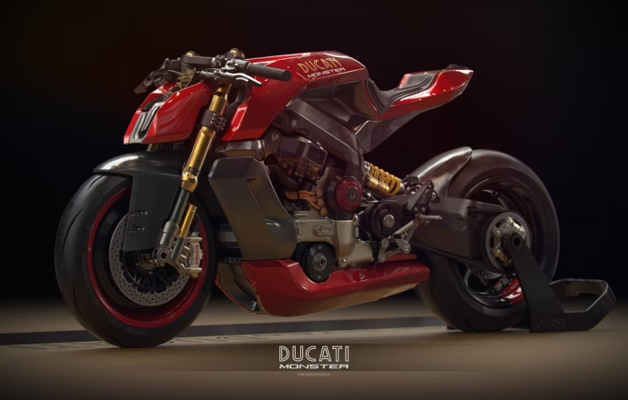 ทรงนี้เอาไหม…ชมภาพรถมอเตอร์ไซค์ Ducati Monster สไตล์ล้ำยุค แต่งโดย Filippo Ubertino
