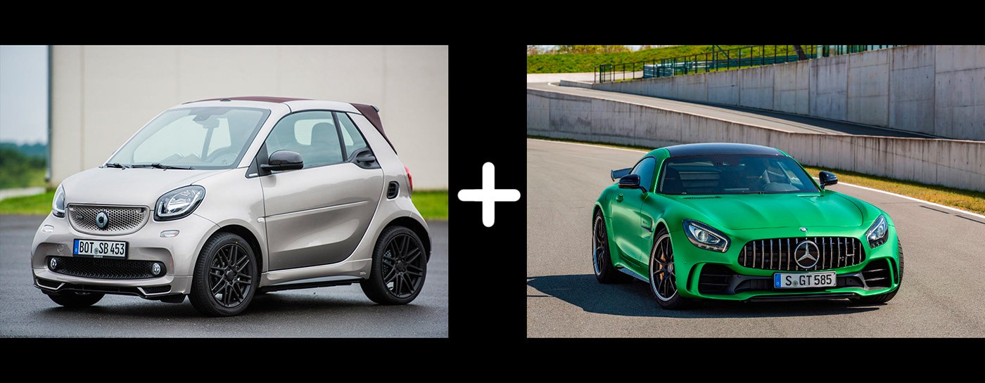Smart ForTwo mix Mercedes-AMG GT R